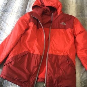 Boys Northface reversible coat